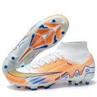 Zapatos de Fútbol de Tobillo Alto para Hombre Ligeros, Antideslizantes, Entrenamiento Profesional al Aire Libre - details 17