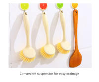 Dispensador de jabón con mango largo, cepillo automático para lavar platos y fregadero de cocina - details 1
