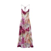 Vestido de Moda para Mujer Bordado con Cuentas Vestido de Verano sin Mangas con Espalda Abierta y Correas Estilo Holiday a la Moda - details 4