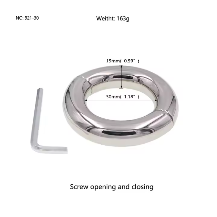 Juguetes Sexuales Productos de Metal para Hombres Anillos de Pene, Colgantes Testiculares, Anillos de Peso - 1