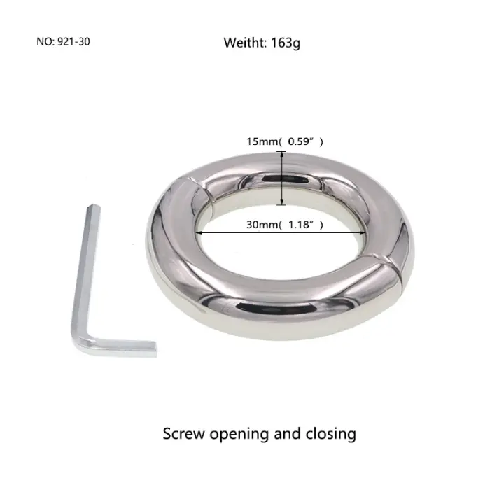 Juguetes Sexuales Productos de Metal para Hombres Anillos de Pene, Colgantes Testiculares, Anillos de Peso - 1