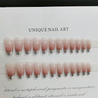 Manicura púrpura translúcida de longitud media con textura suave y no granulada para técnico de uñas, uso diario - details 5