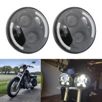 Faros LED para motocicleta y coche 5.75 pulgadas para Harley Sportster Iron 883 Dyna Triumph Street Speed Triple 5 3/4" H4 Faro Principal - details 16