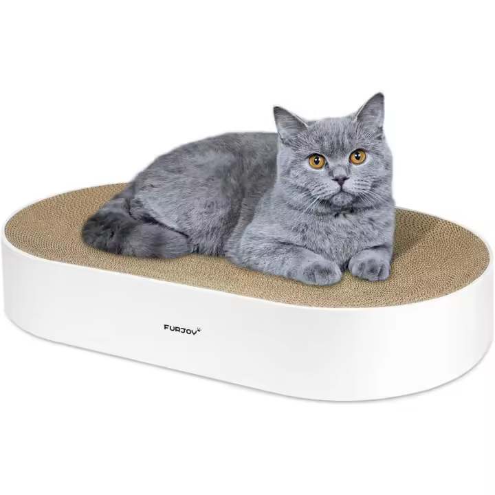 Rascador para Gatos 63x35x10cm Caja Rascadora de Gatos con Clip de Gato Orgánico - 1