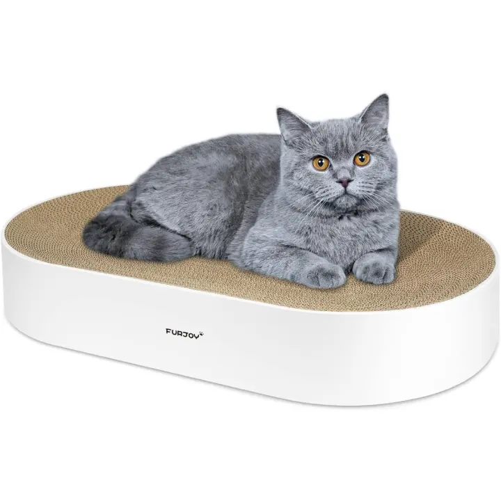 Rascador para Gatos 63x35x10cm Caja Rascadora de Gatos con Clip de Gato Orgánico - 1