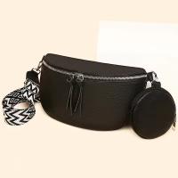 Bolso de pecho de cuero genuino de lujo para mujer, bolso cruzado de cuero de vaca de alta calidad con monedero pequeño - details 7