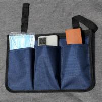 Bolsa de almacenamiento con múltiples bolsillos para reposabrazos de silla de ruedas, asiento portátil impermeable, reposabrazos, bolsillo de almacenamiento lateral, gran capacidad con hebilla - details 4