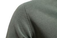 polos hombre manga corta ropa hombre 100% Algodón Color Sólido Polos para Hombre Pantalón Corto Casual Manga Turndown Camisas para Hombre Moda Streetwear Polos para Hombres - details 5