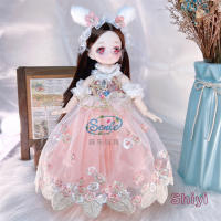 Muñecas de Ojos de Anime para niños y niñas, Cara de cómic articulada con bolas, vestidos, ropa, vestido, 30cm, 1/6 - details 12