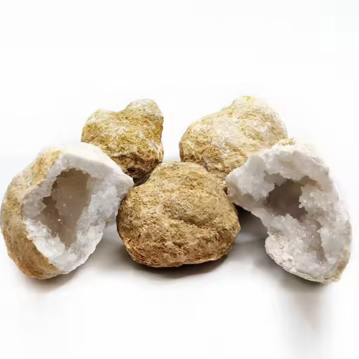 Geoda de ágata Natural sin abrir, cristal en bruto, cristales curativos de Energía Mineral, espécimen de colección de cuevas de racimo de piedra de la suerte - 1