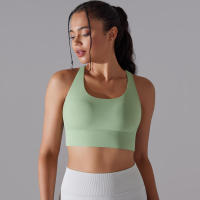 Hamidou-Sujetador de Yoga con espalda cruzada para mujer, ropa interior deportiva absorbente de golpes, correas de hombro cruzadas, Top corto de Fitness, deportes a prueba de golpes - details 44