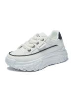 Versión coreana de los pequeños zapatos blancos femeninos 2025 primavera y verano nuevos ins estudiantes zapatos casuales de la calle zapatos femeninos gruesos de la placa del fondo que aumentan los zapatos - details 0
