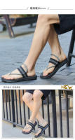 Nuevas sandalias de verano, sandalias versátiles de suela plana para niñas, zapatillas de playa frescas para mujeres - details 5