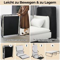 Cama Plegable de 80x191 cm Cama de Invitados con Almohada de Espuma Viscoelástica de 7cm de Espesor - details 3