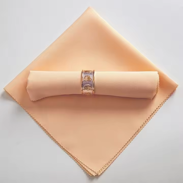 Manteles de Comedor de Tela Suave 48x48cm Ideal para Hotel, Restaurante, Boda, Banquete - 1