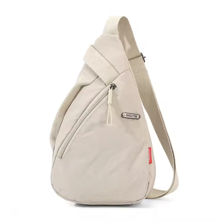 Bolso de Pecho de Nylon Versátil Diseño Suave Neutro, Bolsa de Cintura para Viajes - 1