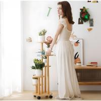 Estantería para Plantas de 5 Niveles con Ruedas Soporte para Múltiples Macetas de Esquina - details 1