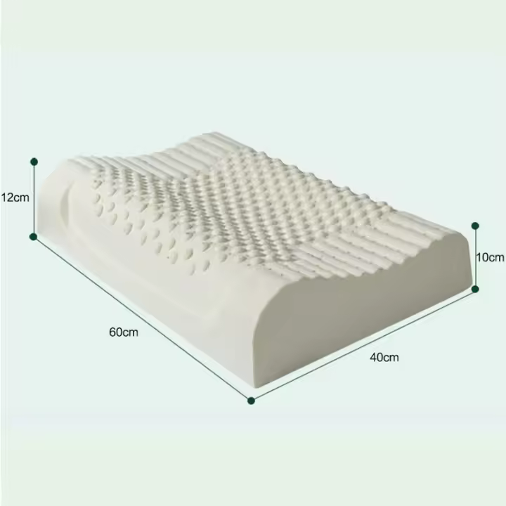 Almohadas de espuma viscoelástica de látex con funda de almohada ortopédica Natural, reemplazo para dormir, protección de cuello blanco, regalo de rebote lento - 1