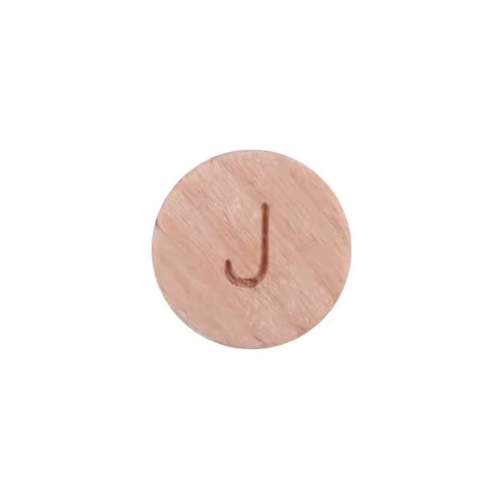 80 perlas de letras sueltas de madera natural planas y redondas para bebés de bricolaje con cuello, pulsera y cadena de chupete - 1