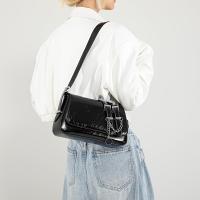 Bolso Cruzado Retro de Cadena Monedero de Antiguo Estilo para Mujeres con Múltiples Compartimentos, Cierre Magnético, Forro de Poliéster, Bolso Cruzado Casual Negro/Marrón/Blanco/Rojo/Café - details 3