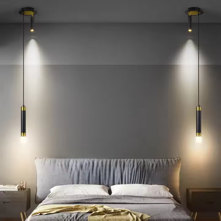 Lámpara Colgante LED Minimalista Iluminación de Dormitorio, Lámpara de Mesita, Sala de Estar, Comedor Lúmenes de 150 Decoración de Iluminación para el Hogar - 1
