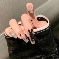 Uñas postizas translúcidas cuadradas largas, material ABS suave para uñas y piel, manicura para principiantes - details 7