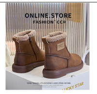 Nuevas botas de nieve de terciopelo cálidas botas de mujer botas cortas casuales versátiles - details 22
