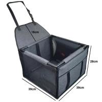 Cubierta de Asiento de Coche para Perros Impermeable Hamaca de Transporte para Mascotas Pequeñas y Medianas Bolsa de Transporte de Mascotas para Coches - details 0
