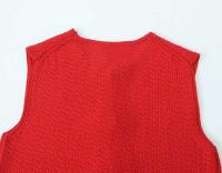 Rafznb Chaqueta corta de punto sin mangas con cuello en V y lazo, chaleco, ropa de calle, abrigo nuevo para mujer - details 4