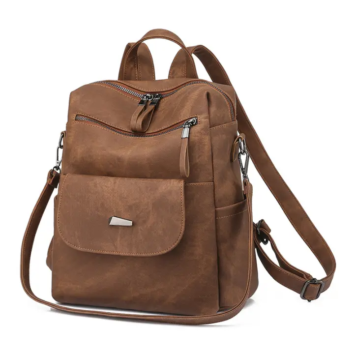 Impermeable para Mujer, Bolso de Cuero PU, Bolso informal, Gran para Viaje, Trabajo y Escuela - 1