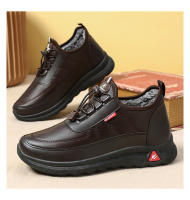 Zapatos de algodón para Hombre nuevo invierno con forro polar y espesor botas de algodón imitación térmica botas de nieve para el frío - details 16
