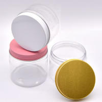 Frascos de almacenamiento de plástico transparente con tapas para cosméticos, frascos vacíos para crema facial, contenedor de alimentos, 12 piezas, 50/80/100/120/150/200/250g - details 4