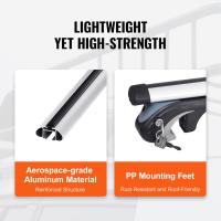 Barras Transversales de Aluminio Universal 120 × 7,2 × 11 cm Carga de 90 kg - details 1