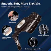 Extensiones de manga condón agrandamiento masculino vibradores retardantes clítoris masajeador anillo cubierta vibratoria juguetes sexuales para hombres - details 6