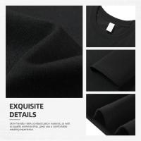 Camiseta Casual de Moda para Hombres con Estampado de Perro Cuello Redondo, Versátil Poliéster, Lavable en Máquina, Dibujo de Línea - details 1