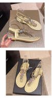 Sandalias de mujer de gran tamaño con diamantes de imitación nuevas de verano - details 7