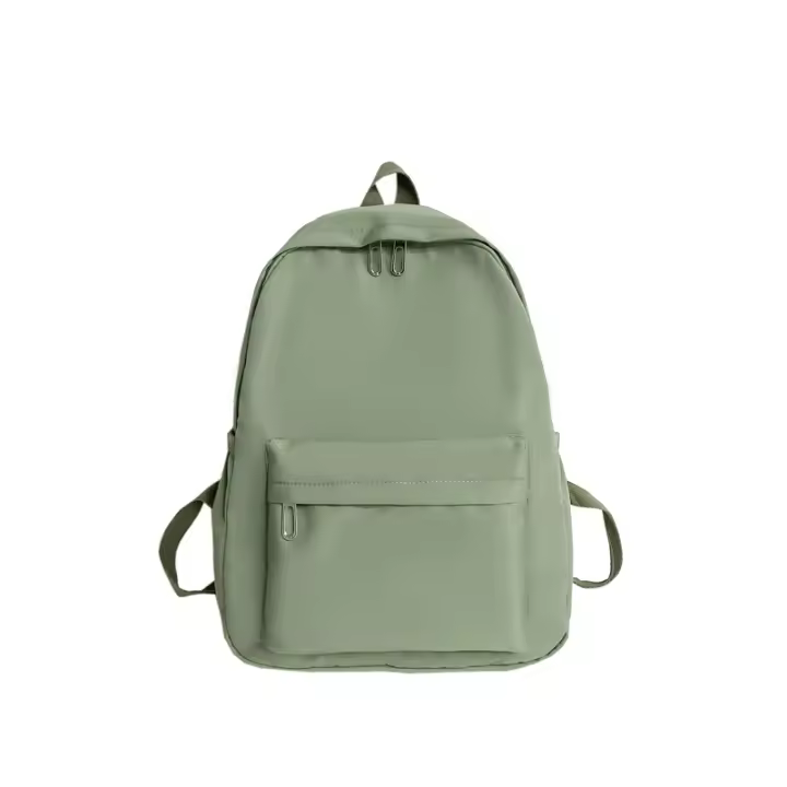 Mochila de gran capacidad, bolsa de viaje de Color sólido, mochila para estudiantes de secundaria, mochila para parejas al aire libre para mujer - 1