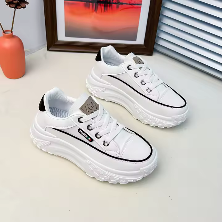 Zapatillas de Plataforma Versátiles para Mujer Primavera 2025 Estilo Coreano Casual - 1
