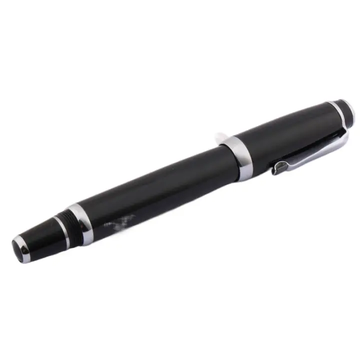 Diamantes negros retorcidos, escritura de oficina negra, adorno plateado, bolígrafo giratorio, bolígrafos de tinta para firma de Metal, papelería para oficina - 1