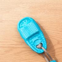 Zapatillas con ventosa para perros TPR, juguetes elásticos resistentes a mordeduras para mascotas, juguete para rechinar los dientes, pelota interactiva, juguete para masticar para perros, limpieza de dientes - details 3