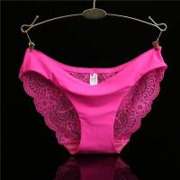 Bragas sexis de encaje para mujer, bragas transpirables de algodón sin costuras, calzoncillos transparentes para niñas, ropa interior de marca de talla grande, 1 pieza - details 17