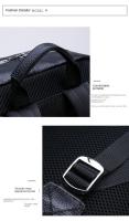 Mochila de negocios de cuero genuino de los hombres, mochila de piel de vaca de capa superior - details 18