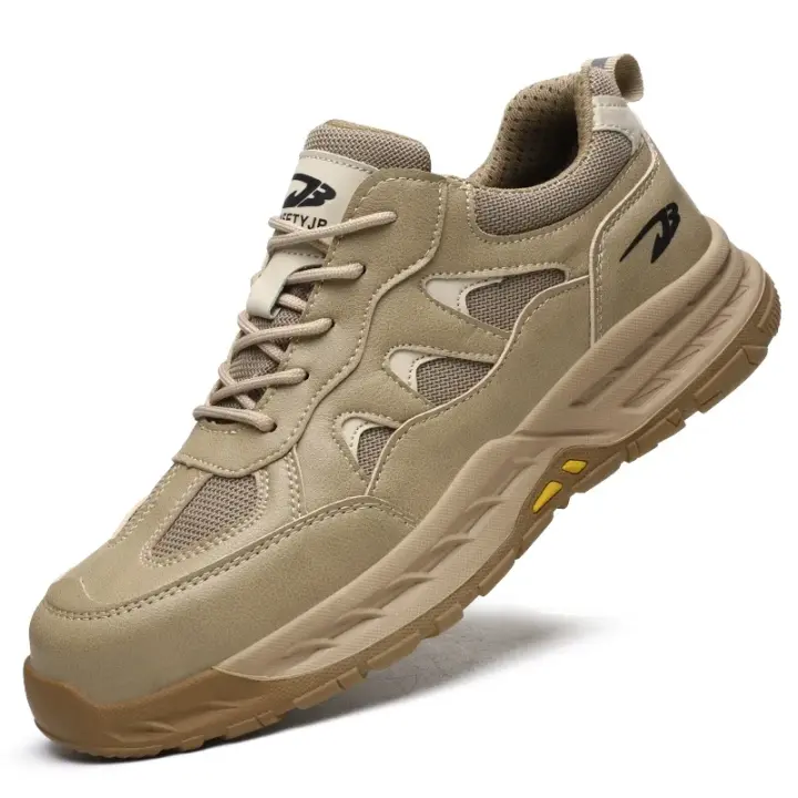 Zapatillas de seguridad para hombre, zapatos de trabajo ligeros, transpirables, antipinchazos, antideslizantes, indestructibles, Verano - 1