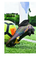 Zapatos de fútbol profesionales FG/TF para adultos, botas de fútbol de Punta larga antideslizantes, tacos altos de tobillo para niños pequeños, zapatillas de fútbol de hierba - details 21