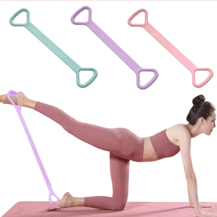 Banda elástica de resistencia para hacer ejercicio, cuerda de tracción para gimnasio en casa, herramienta de deporte al aire libre, 8 unidades - 1