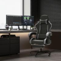 Silla de Juegos Ergónómica Silla de Oficina con Masajeador Carga de 150kg Ajustable Altura - details 10