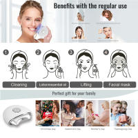 Dispositivo de belleza facial con sensación de hielo de enfriamiento, dispositivo de masaje y raspado de manos de modelado facial doméstico, vibración de compresas calientes, ajuste de tres niveles de la fuente de luz LED - details 5