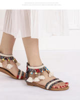 Sandalias Planas bohemias para Mujer, Zapatos cómodos informales de Playa, Verano, 36 a 42, EU - details 17