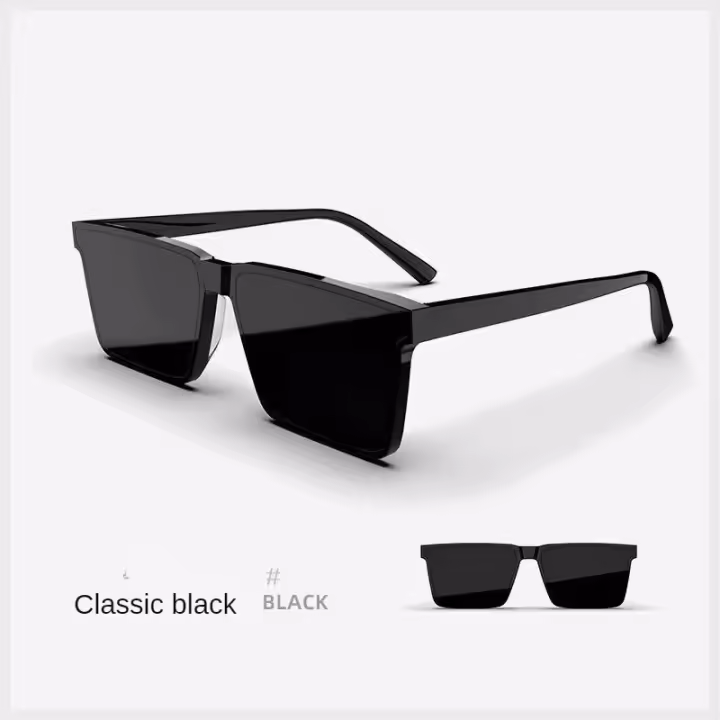 Gafas de Moda Cuadradas para Hombre con Diseño Geométrico - Montura de PC Duradera, Lentes HD TAC para Conducir y Uso Diario, Diseño Ligero y Moderno, Estilo Casual, Gafas para Conducir |   Diseño Elegante y Liviano - 1