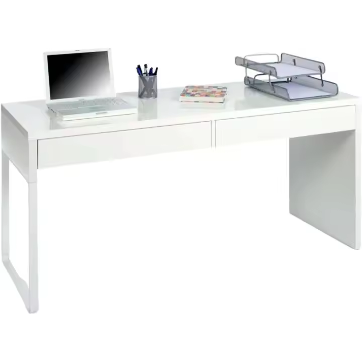 Mesa de Oficina Touch Blanca Artik Modelo de Juego 138 cm de Ancho 50 cm de Fondo 75 cm de Altura - 1